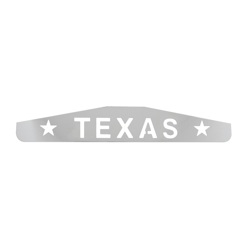 Texas with Stars Chrome Bottom Mud Flap Weight by Grand General