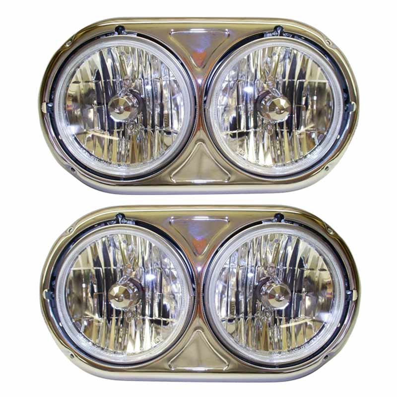 peterbilt  washers for mounting dual round headlight or 7 in single headlights. 