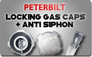 Peterbilt Locking Gas Caps and Anti Siphons